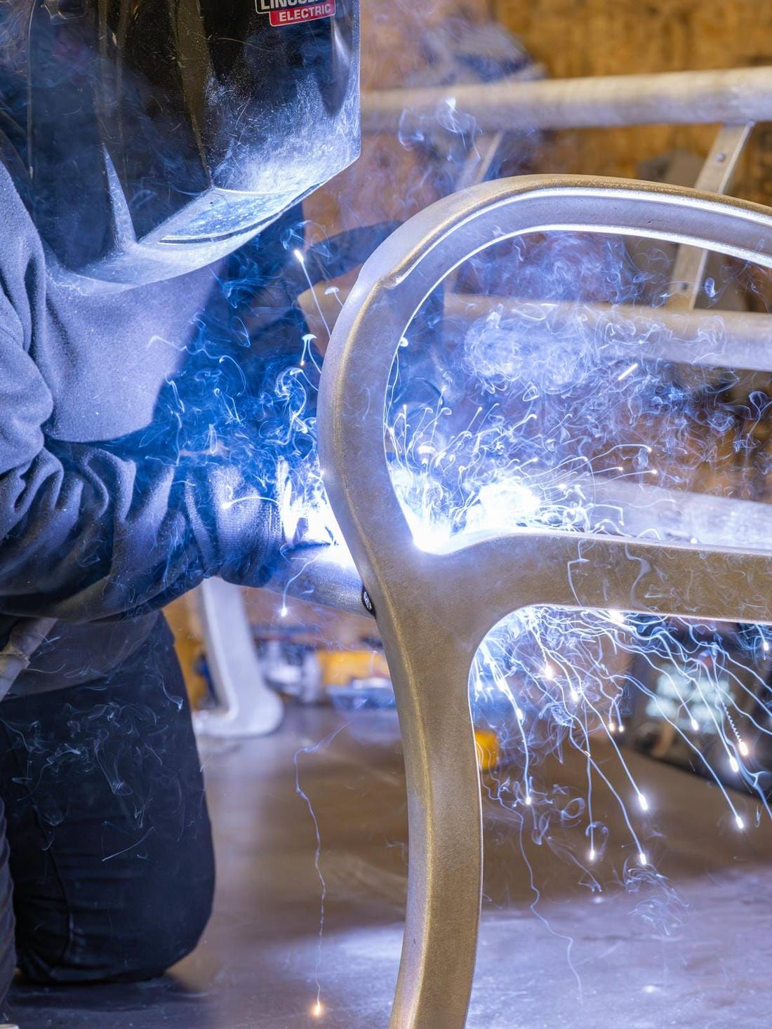 Welding a Mountain Classic bench frame