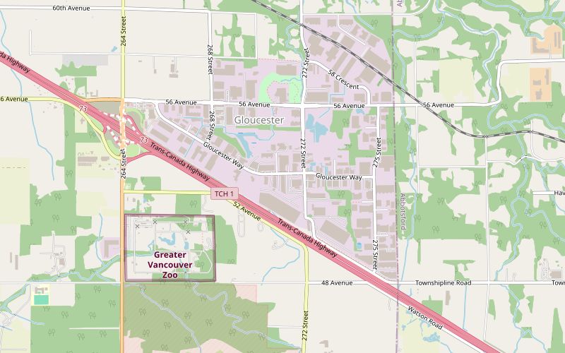 Map showing Wishbone HQ on Gloucester Way, Langley BC